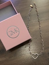 GMK Guido Maria Kretschmer Kette Neu Edelstahl Rose vergoldet Herz