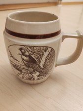 Bierkrug Jagdmotiv Keramik