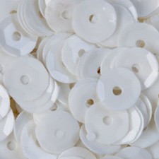 3000 Pailletten 6mm satt weiss