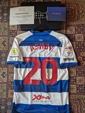 Qpr Queens Park Rangers 2024/25 Home Match Worn Unwashed Signed EFL Shirt COA 20