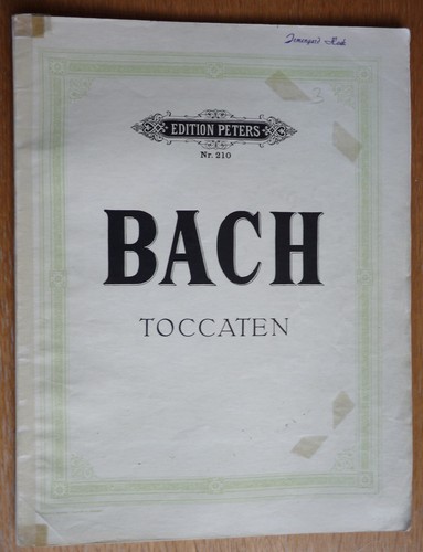 Original musiknotenheft bach - original,