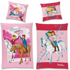 Kinder-Bettwäsche Bibi und Tina Lieblingspferd Biber 135x200 cm Bettzeug Flanell