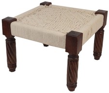 Hocker mit gewebter