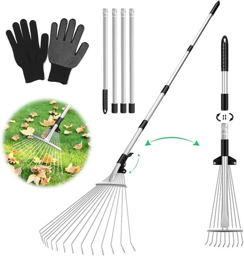 Laubrechen edelstahl 207cm - edelstahl,