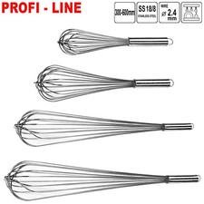 Schneebesen Rührbesen Rührstab Gastro Profi Edelstahl XXL Mixer groß 30-60cm