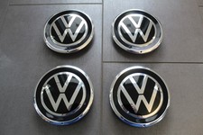Original Satz VW UP! Nabendeckel Radkappe chrom / schwarz 1S0601149 D / F/ J