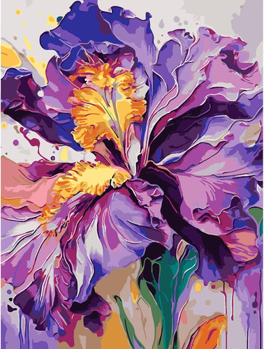 Blume malen nach - malen,