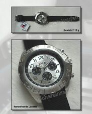 XL Fila Herrenuhr mit Stopfunktion #FA4120 Chronograph mit Silikonband schwarz
