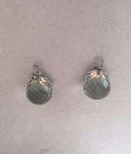 12x13mm facett. Prasiolith Pampeln für Creolen