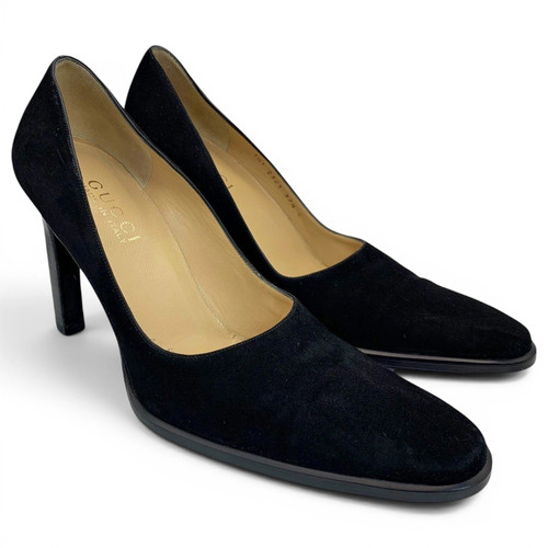 Gucci classic black suede - gucci,