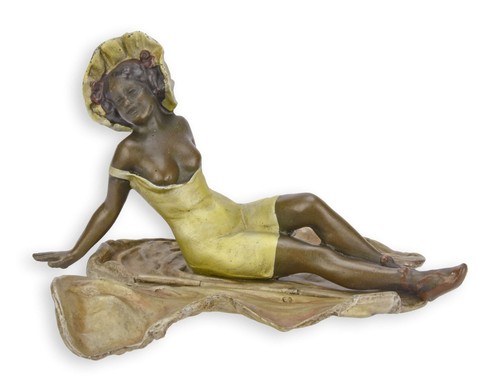 Bronzeskulptur badende frau - bronzeskulptur,