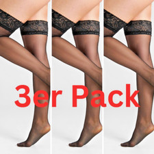 3er Pack Halterlose Strümpfe