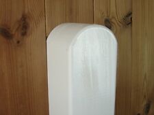 Pfosten Kiefer weiß glatt Kopf Kanten gerundet 90x90x980mm Zaunpfosten osmo® B-S
