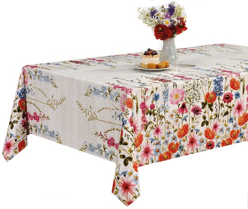 Pvc tischdecke blumenwiese - pvc,