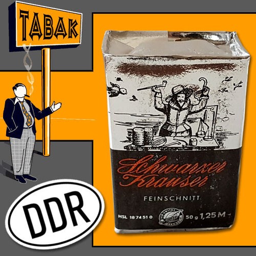 Original ddr tabak schwarzer - original, ddr-tabak