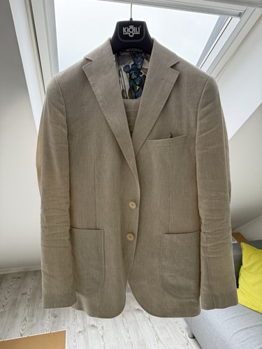 Paul leinenanzug beige - beige,