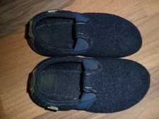 Hausschuhe Schuhe living Kitzbühel blau dunkelblau Gr. 34 getragen