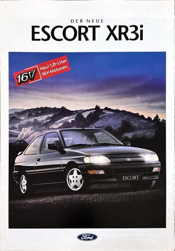 Ford escort xr3i prospekt - ford,