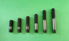 Stehbolzen DIN 938 Stiftschrauben 8.8 Einschraubende=1d Stahl M6/M8/M10/M12/M16