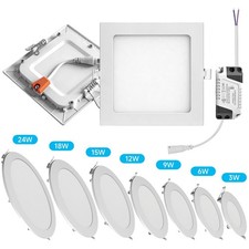 3W 9W 12W 15W 18W 24W LED