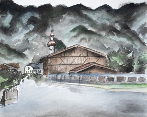 Original aquarell gemälde - original,
