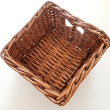 Rattan Deko Korb extra stabil Regalkorb Aufbewahrung Natur handgeflochten Weide