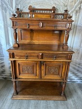 ANTIKES NEO RENAISSANCE BUFFET ANRICHTE AUS EICHE UM 1880 HENRI II
