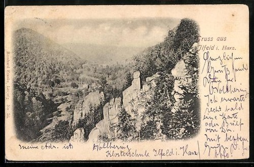 Ansichtskarte ilfeld harz - ansichtskarte, i.