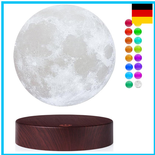 Schwebende mondlampe druck - schwebende, 3d