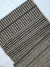 ♥ Blogger Bonprix Teppich Indoor Outdoor schwarz beige Ethno Boho 58x107 NEU ♥