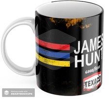 James Hunt inspirierte Tasse
