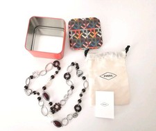 FOSSIL Damen Edelstahl Halskette 86 cm, neuwertig,mit Verpackung 