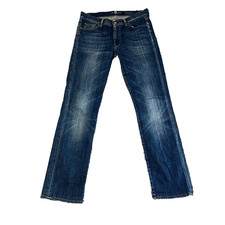 Damen Mid Rise Straight Leg Jeans W31 L31 Stretch Blue Wash 7 For All Mankind