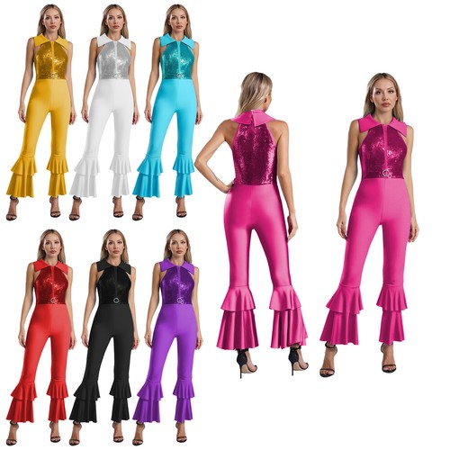 Damen pailletten leotard - de,