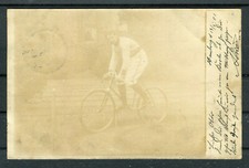 Ansichtskarte (Foto) Mann auf Fahrrad aus dem Raum Hamburg - 02000