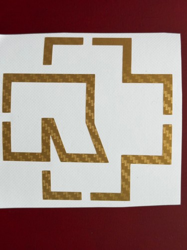 Rammstein logo aufkleber - logo,