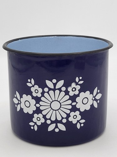Milchtopf mit henkel blau - henkel,,