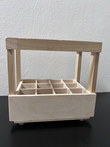 Holzkiste mit fächern - holzkiste,