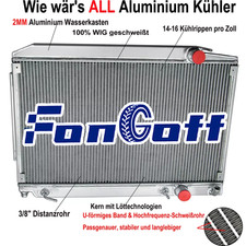 2-Reihig Kühler Für MercedesBenz C107 380 SLC 1978-1981/R107 380 SL 80-85 NEU DE