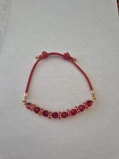 Swarovski Armband Längenverstellbar, Rot, Neu