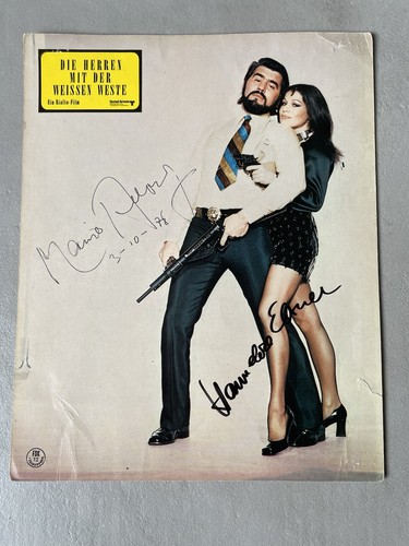 Mario adorf original autogramm - adorf,