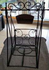 DEKO : 1 schwarze SCHAUKEL mit WILLKOMMEN - SCHILD Höhe 40 cm Breit 20 cm ( K1 )