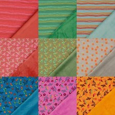 Alpenfleece Stoff Blumen