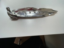 Jugendstil Federschale aus Zinn Maiglöckchen