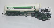 Herpa H0 1:87 LKW MAN F8 GREWER SPEDITION TRANSPORTE SATTELZUG SILO-TANK GRÜN