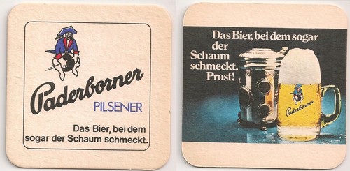 Paderborner alter bierdeckel - paderborner,