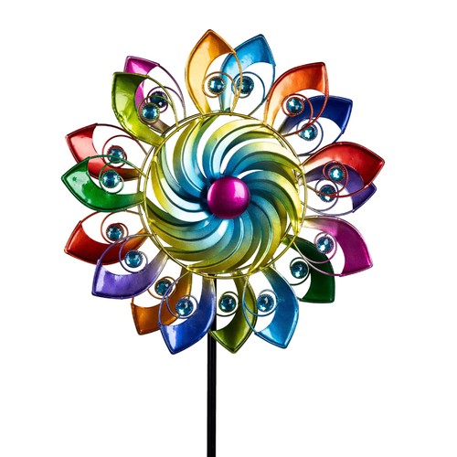Windrad gartenstecker color - gartenstecker,