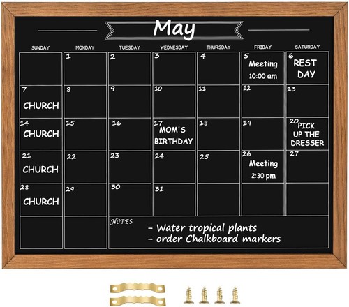 Kalender kreidetafel x - 33, 43