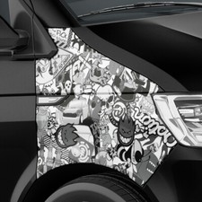 Stickerbomb auto folie - stickerbomb, auto-folie