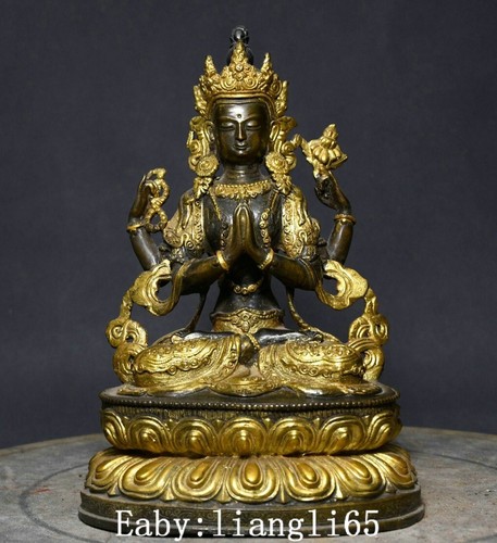 Tibet bronze gilt - 9",